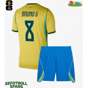 Brasilien Bruno Guimaraes #8 Hemmaställ Barn VM 2026 Kortärmad (+ Korta byxor)